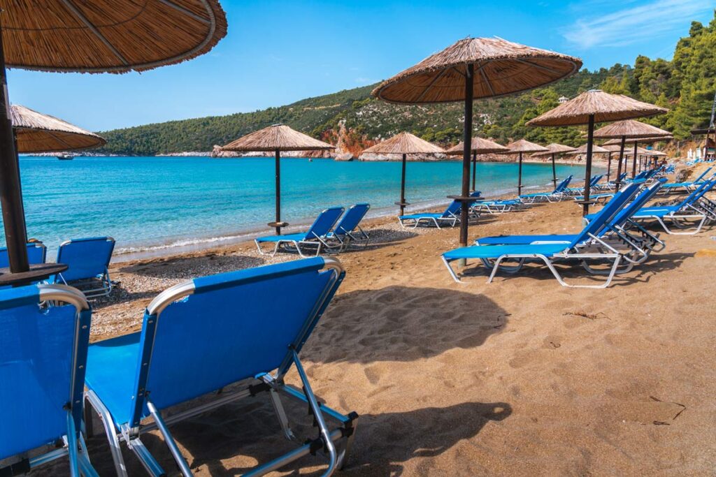 Stafylos Beach in Skopelos island, Greece - one of the most famous things about Greece is the beaches